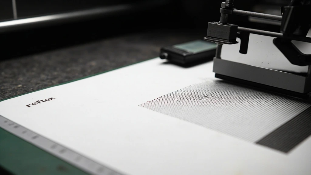 Halftone proof under a pressroom loupe